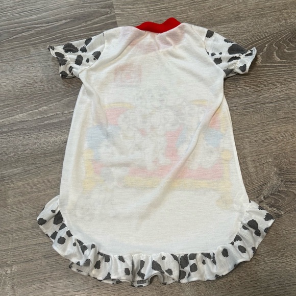Vintage Disney 101 Dalmatians Nightgown  Ruffle Hem Pajama Dress 2T - Picture 3 of 7